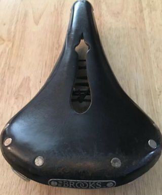 Vintage Brooks Imperial B17 Champion Narrow Leather Saddle Black Made In England