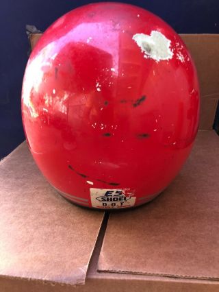 VINTAGE SHOEI Red OPEN FACE HELMET SNELL 1980 4