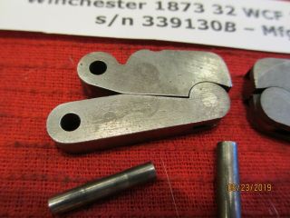 Winchester Model 1873 Matched Toggles & Pins from a 32 WCF rifle c1890 5