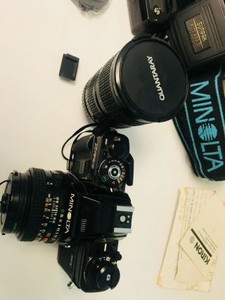 Minolta X - 700 Lense Parts Flash Accessory Vintage Japan Camera 7