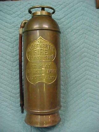 Vintage Knight & Thomas 5 Copper Fire Extinguisher Empty No Bottle