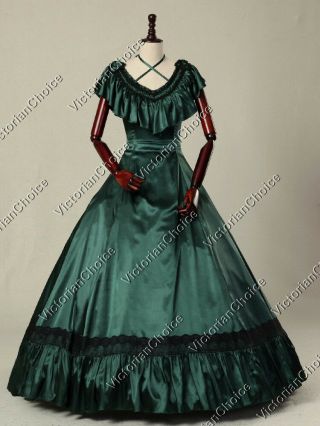 Victorian Edwardian Old West Saloon Gown Vintage Dress Theater Clothing 127 Xxxl