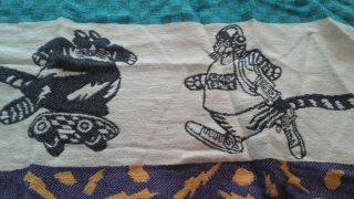 Vintage B Kliban Kat Throw Blanket 1990 Cotton 50 