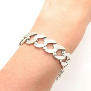 Tiffany & Co.  925 Sterling Silver Designer Curb Link Bracelet