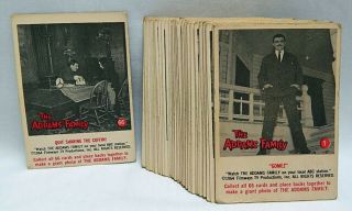 Set Of Vintage 1964 Filmways Addams Family Trading Cards 61 Of 66 Missing 5 - 9