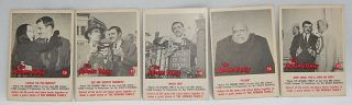 SET OF VINTAGE 1964 FILMWAYS ADDAMS FAMILY TRADING CARDS 61 OF 66 MISSING 5 - 9 5