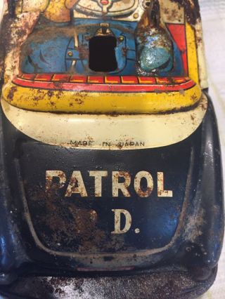 Patrol Car Tin Toy 2