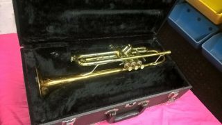 Vintage Reynolds Lenard Smith Model Contempora Large Bore Bb Trumpet No Res 1
