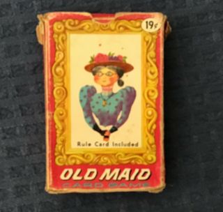 Vintage Childrens Card Game Old Maid