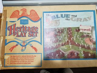Vintage Marx Sears Heritage Blue & Gray Play Set -