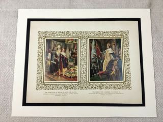 Coronation Of King Edward Iii Iv British Royalty Antique Print England