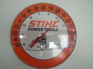 Vintage Stihl Chainsaw Thermometer Advertising Power Tools
