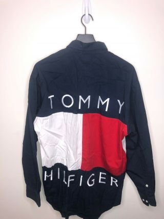 Vintage 90 ' s Tommy Hilfiger Mens Shirt Size Large 3