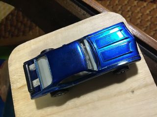 Vintage 1969 Redline Hotwheels Olds 442 Blue 7