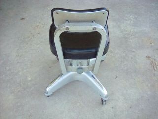 Vintage industrial Vinyl COLE STEEL Swivel Office Chair Steampunk propeller 2