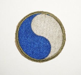 29th Infantry Division Od Border Patch D - Day Wwii Us Army P9075