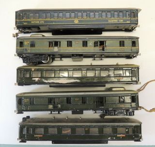 5 Vintage Marklin Ho Passenger Car Bodies 354,  354j,  353j & 2 Of 351