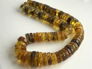Natural Vintage Amber Beads Antique Baltic Old Necklace 141 gr 7