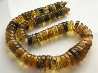Natural Vintage Amber Beads Antique Baltic Old Necklace 141 gr 8