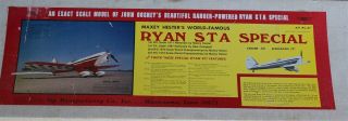 Sig Vintage Ryan Sta Special Rc - 27 Flying Model Rc Airplane Bob Banka 