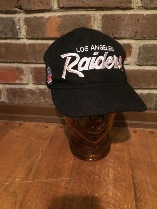 Vintage Los Angeles Raiders Snapback Hat Cap Sports Specialties Game Day Wool