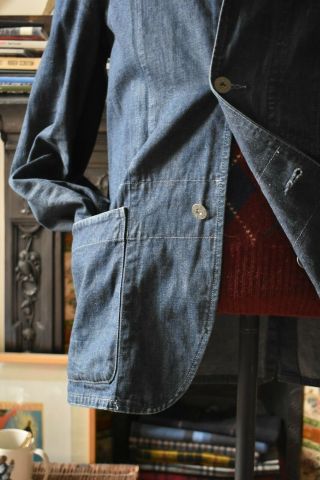Rare Ralph Lauren RRL Indigo Denim Jacket Made in Japan Size M Vintage Selvedge 3
