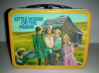 LITTLE HOUSE ON THE PRAIRIE Vintage Metal Lunch Box w/Thermos 1978 C7 - 8 2