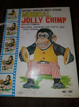 Vintage Daishin Musical Jolly Chimp No.  7061. 7