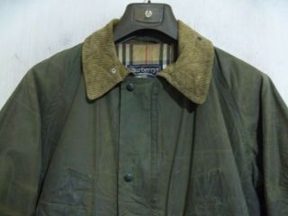 VINTAGE BURBERRY WAXED COTTON SHOOTING HUNTING JACKET SIZE L,  SIZE 2