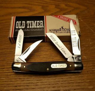 Vintage Schrade Usa 44ot Old Timer Workmate Premium Stockman 4 Blade Knife