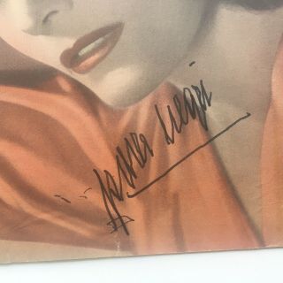 POLISH - AMERICAN ACTRESS POLA NEGRI,  VINTAGE SIGNED COLOR PICTURE 2