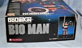 Vintage GoDaiKin BIO MAN - 1984 Bandai Japanese ROBOT - 4