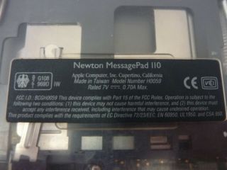 RARE - (Clear Translucent) Apple Newton Messagepad 110 Model H0059 PDA - Vintage 10