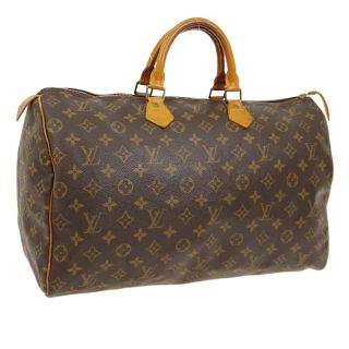 Authentic Louis Vuitton Speedy 40 Hand Bag Monogram Canvas M41522 Vintage A44666