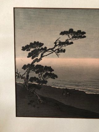 Antique Vintage Numbered 103 Asian Japanese Art Woodblock Print Ocean Fisherman 6