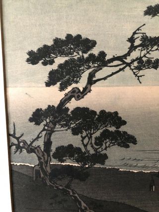 Antique Vintage Numbered 103 Asian Japanese Art Woodblock Print Ocean Fisherman 7