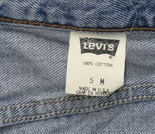 U109 VTG USA Made Levis 501 Women ' s High Rise Mom Jeans sz 5 (Mea 23x27) 7