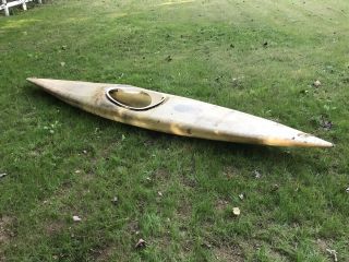 Vintage Fiberglass Whitewater Kayak 5