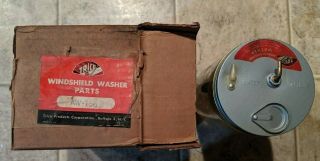 Vintage Trico Aw - 156 Automatic Windshield Washer Glass Jar & Box