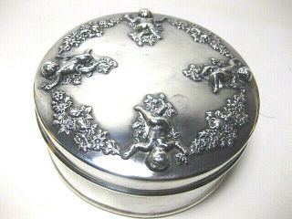 Antique Shreve And Company San Francisco Sterling Repousse Silver Box