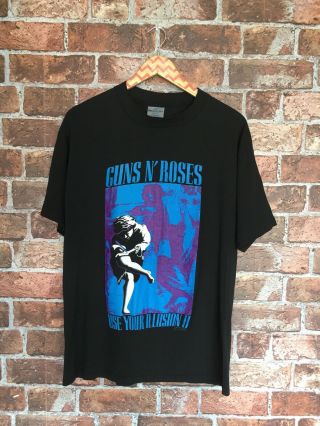 Guns N Roses Shirt Vintage Tshirt 1992 Use Your Illusion Tour Gnr Concert Slash