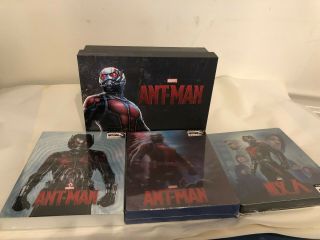 ANT - MAN BLUFANS BLU - RAY STEELBOOK 1 CLICK SET RARE 2