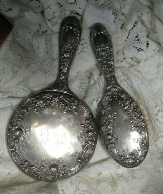 Vintage Gorham Sterling Silver Vanity Set 3 pc. 3