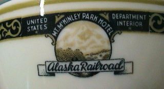 Vintage Alaska Railroad Mt.  McKinley Park Hotel Cup & Saucer 3