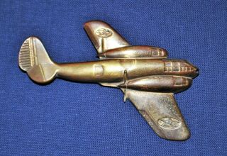 Wwii Brass Sweetheart Army Air Corps Bomber Pin