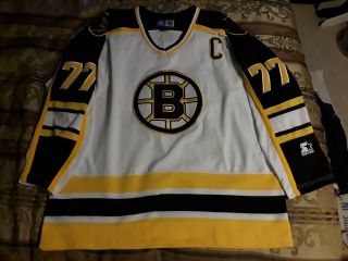 Vintage Ray Bourque Boston Bruins Hockey Jersey Starter Xl Nhl