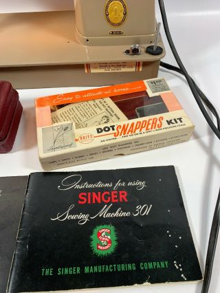 Vintage Singer 301A Sewing Machine Pedal Book 3