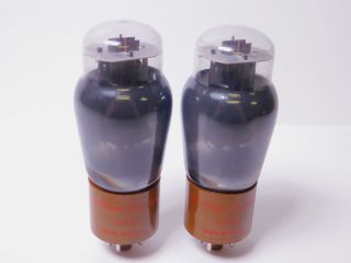 National Electronics 6L6G Vintage Vacuum Tube Pair Smoked Glass NOS (Test 100) 3
