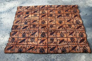 Vintage Authentic Samoan Tapa Bark Cloth Primitive Global Ethnic Art