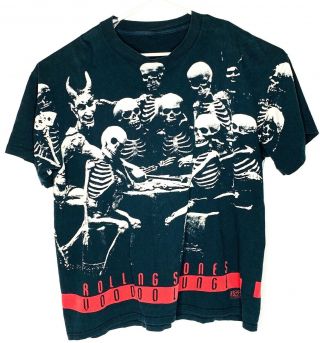 Vtg Mens Xl Rolling Stones Voodoo Lounge 1994 Brockum Single Stitch Black Shirt